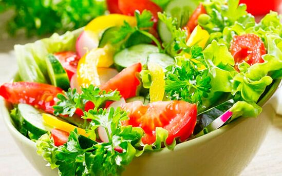 prostatit için sebze salatası